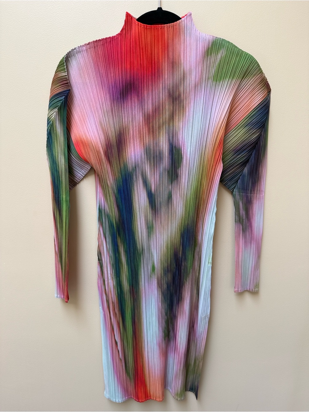 Issey Miyake Pleats Please Pastel Rainbow Pleated Dress/Tunic